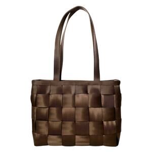 Harveys Brown Woven Seatbelt Large Tote Bag Handbag